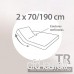 Protège Matelas imperméable 2x70x190 cm Antony Spécial lit articulé TR Molleton enduction Acrylique Grand Bonnet 30cm - B074N7114Y